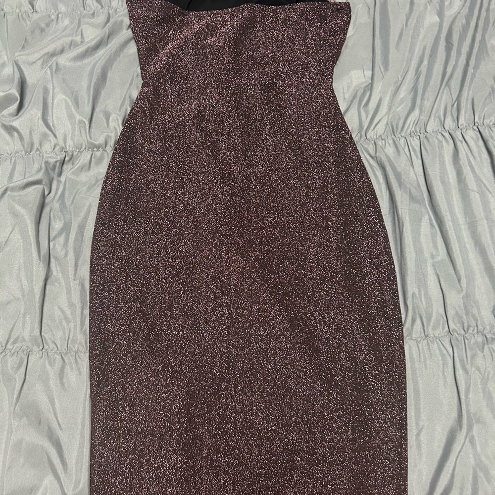 Elegant Black and Purple Women's Dress